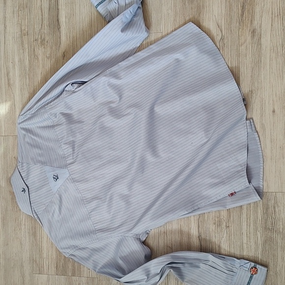 ENGLISH LAUNDRY Long Sleeve Cuffed Shirt with Embroidered Detail XL - Picture 6 of 9